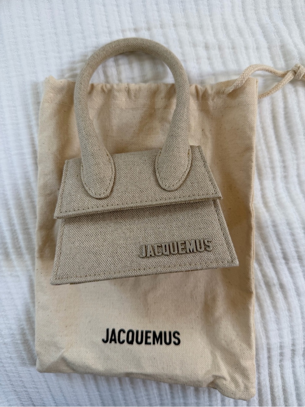 Jacquemus Natural Beige Le Chiquito Mini Top-Handle Bag